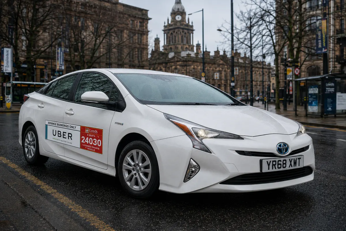 Hybrid private hire vehicle suitable for hire and delivery work in Leeds, Bradford and York