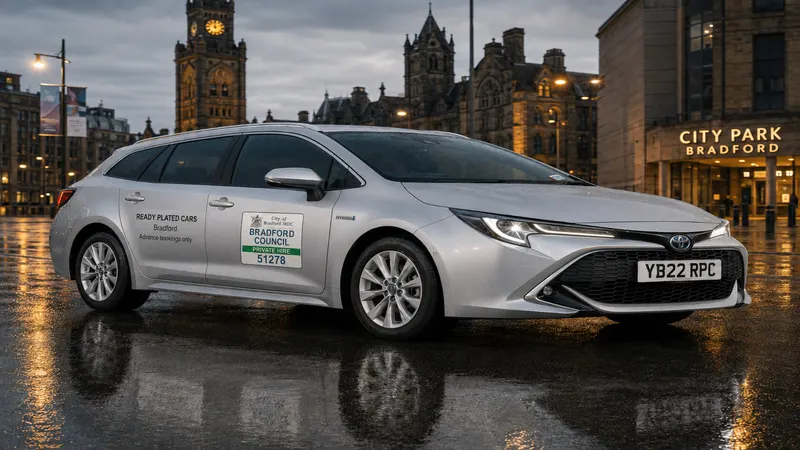 Seven-seater private hire vehicle for hire in Leeds, Bradford and York
